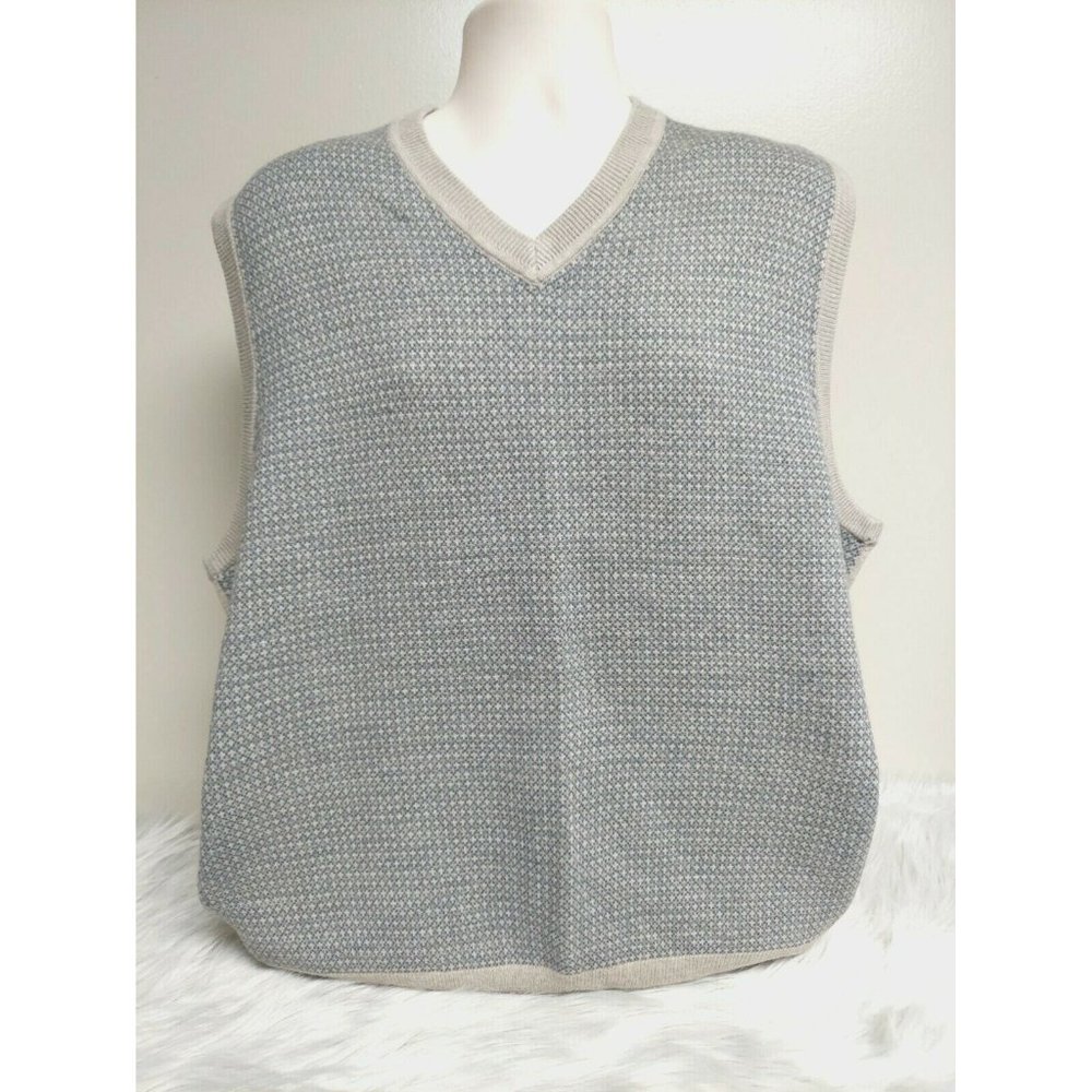 Dockers Sweater Vest V-Neck Sleeveless Acrylic
